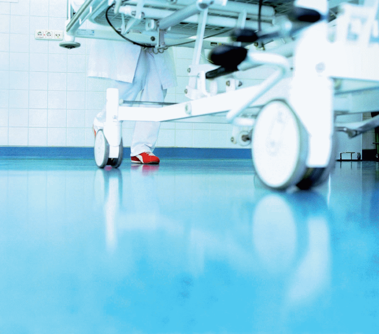 Die Aufbereitung neuer Betten liegt in vielen Kliniken in den Händen von...