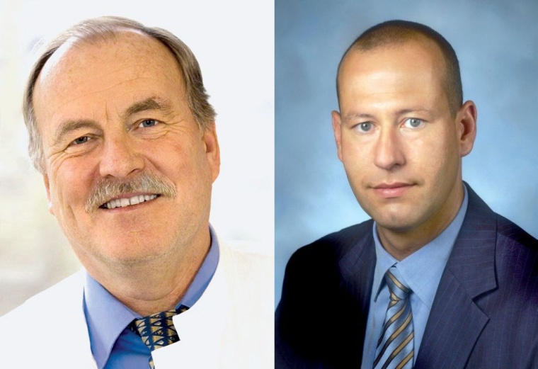 links: Prof. Dr. Werner Hacke, Direktor der Neurologischen Universitätsklinik...