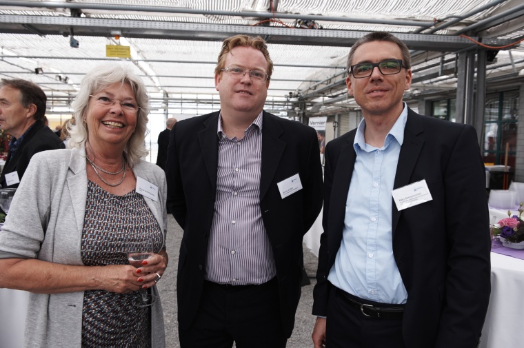 Organisatorin Prof. Ursula Graf-Hausner mit Dr. Bruce Jordan, International...