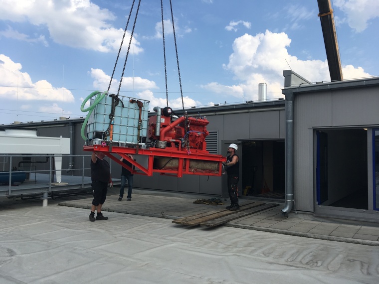 Das Blockheizkraftwerk aus Springe ist jetzt in der KRH Zentralküche im...