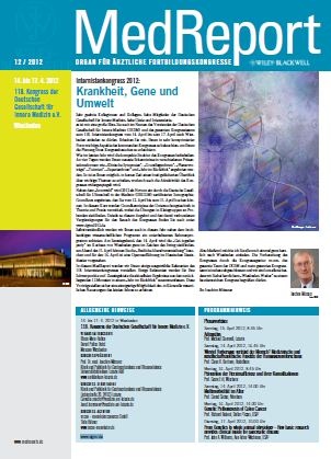 MedReport 12/2012 zum 118. Kongress der Deutschen Gesellschaft für Innere...
