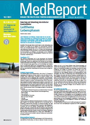 MedReport 10 2011 zum 117. Kongress der Deutschen Gesellschaft für Innere...