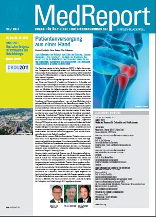 MedReport 33 2011 zum DKOU 2011 - Deutscher Kongress für Orthopädie und...