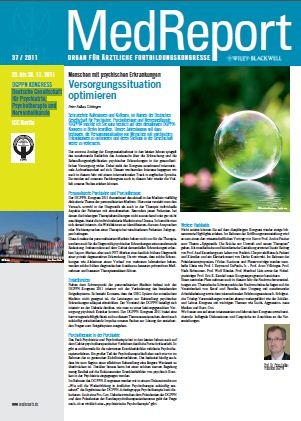 MedReport 37 2011 zum DGPPN KONGRESS Deutsche Gesellschaft für Psychiatrie,...