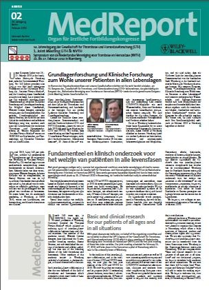MedReport 02 2010 zur 54. Jahrestagung der Gesellschaft für Thrombose und...
