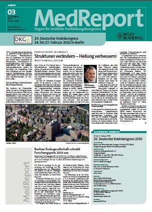 MedReport 03 2010 zum 29. Deutschen Krebskongress