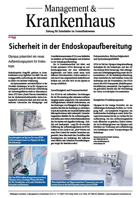 Sicherheit in der Endoskopaufbereitung