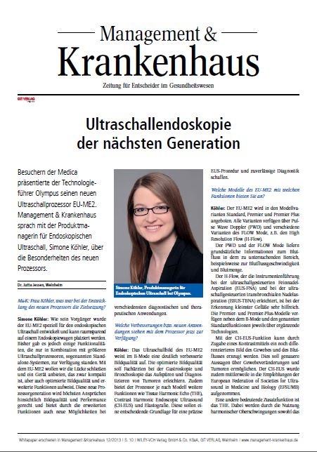 Ultraschallendoskopie der nächsten Generation