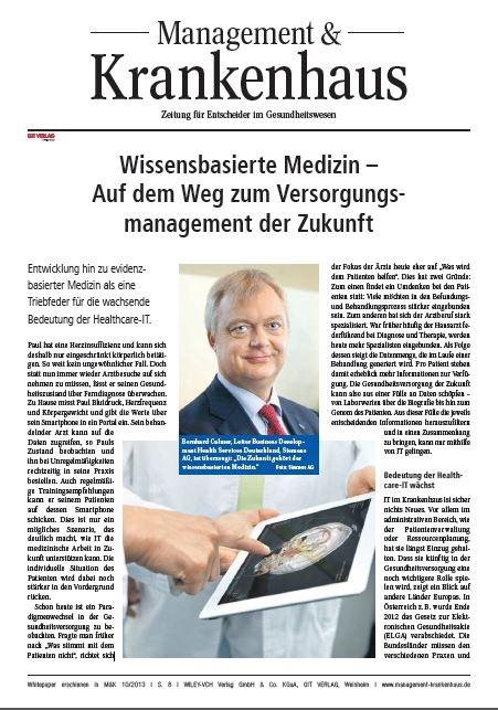 Wissensbasierte Medizin: Auf dem Weg zum Versorgungsmanagement der Zukunft