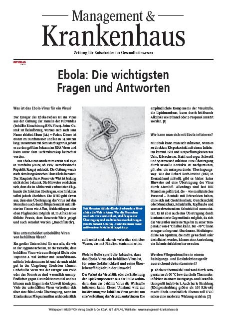 Ebola: Die wichtigsten Fragen und Antworten
