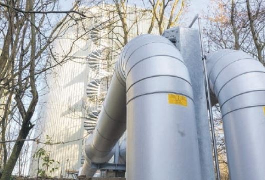 Der neue Kältespeicher auf dem Campusgelände des Universitätsklinikums...