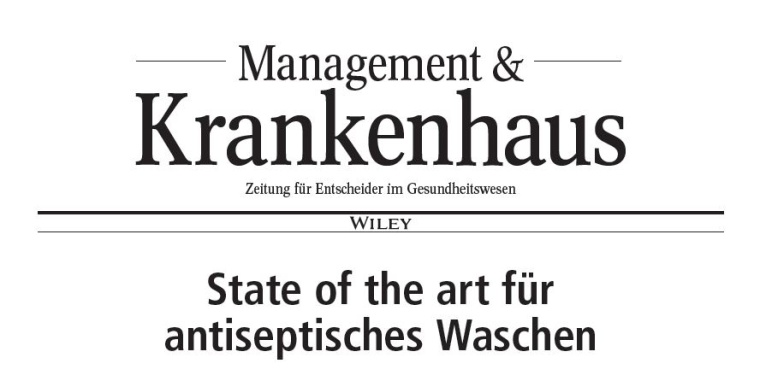 State of the art für antiseptisches Waschen