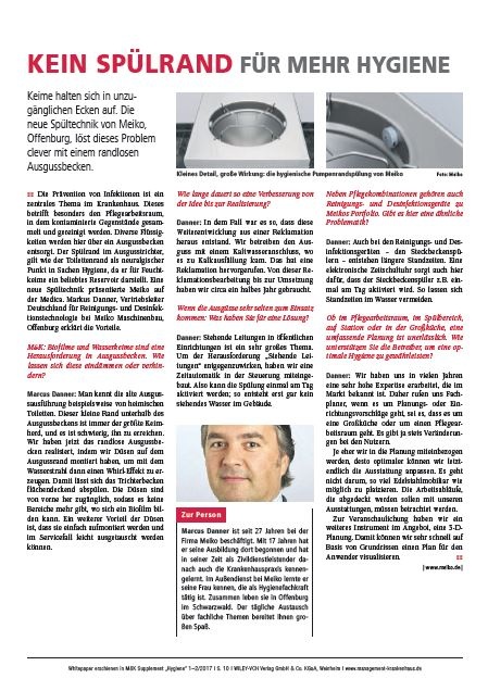 Kein Spülrand für mehr Hygiene