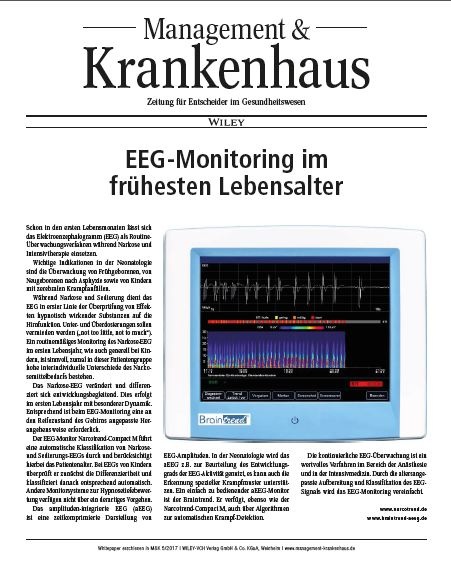 EEG-Monitoring im frühesten Lebensalter