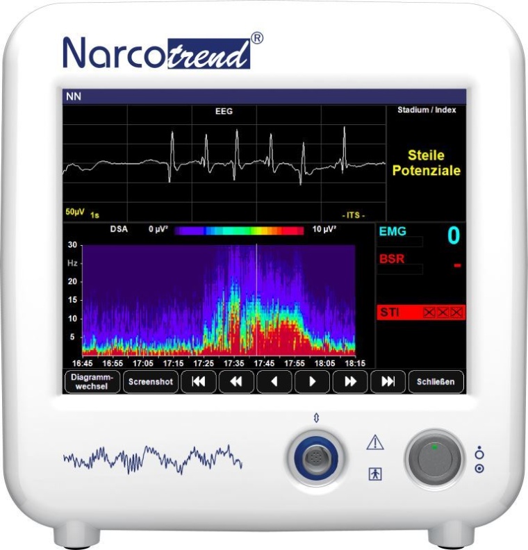 EEG-Monitor Narcotrend-Compact M (Intensiv-Version): EEG mit phasenweise...