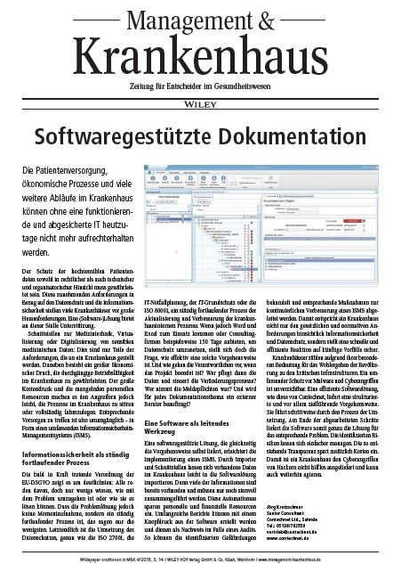 Softwaregestützte Dokumentation