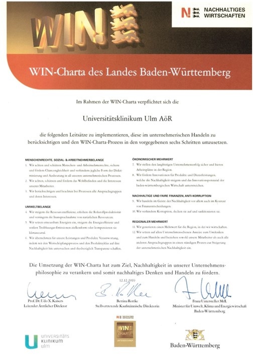 Die vom Vorstandsvorsitzenden des UKU Prof. Dr. Udo X. Kaisers, der...