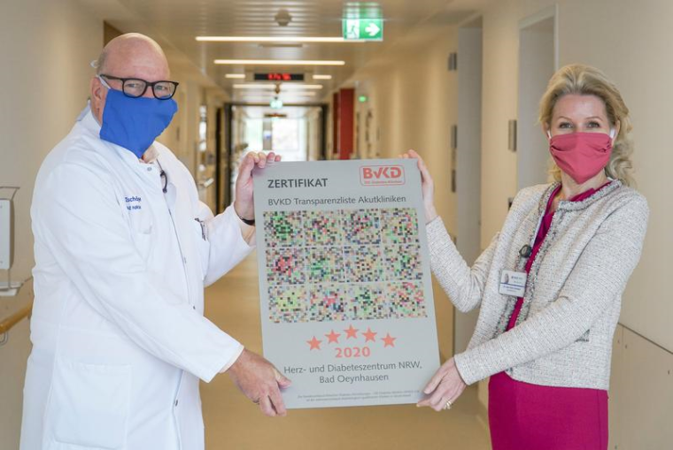 Prof. Dr. Dr. Diethelm Tschöpe und HDZ-Geschäftsführerin Dr. Karin Overlack....