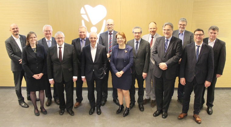 Vertragsunterzeichnung in Frankfurt am Main bei Agaplesion.