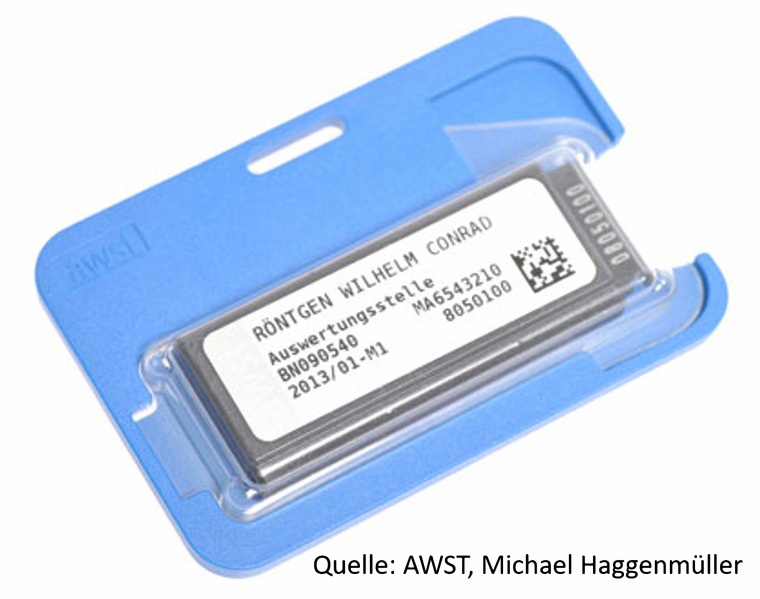 Modernes OSL-Dosimeter. Abb. mit freundlicher Genehmigung der Mirion...