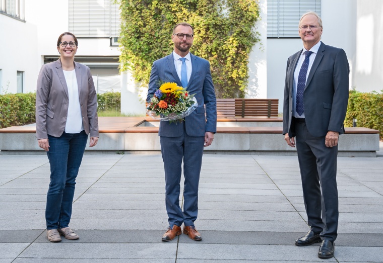 Begrüßung des neuen Kaufmännischen Direktors, Marco Bohn, durch die...