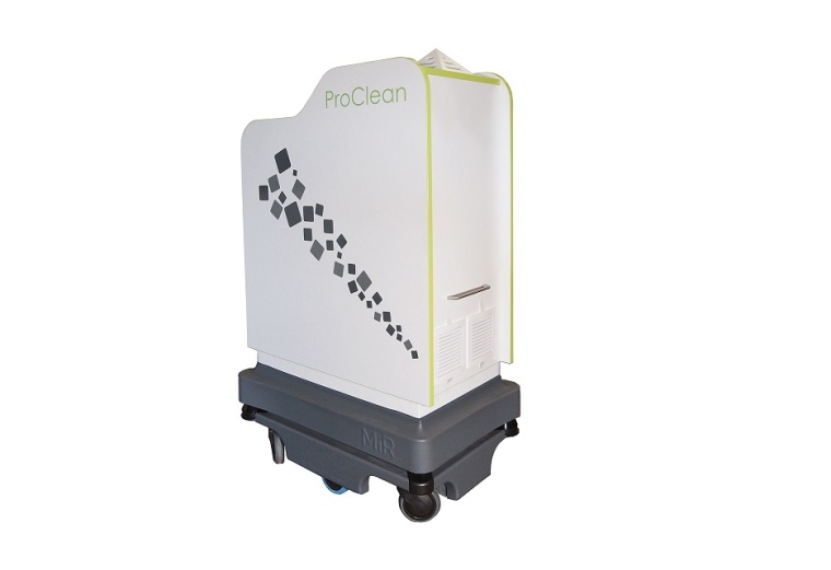 Pro clean, ein Aufsatz für das Medimobil von Imbusch Systemmöbel, befreit die...