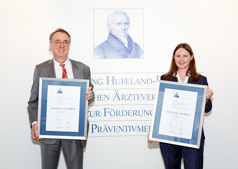Hufeland-Preisträger des Jahres 2019: Prof. Dr. Gwendolyn Gramer und Prof. Dr....