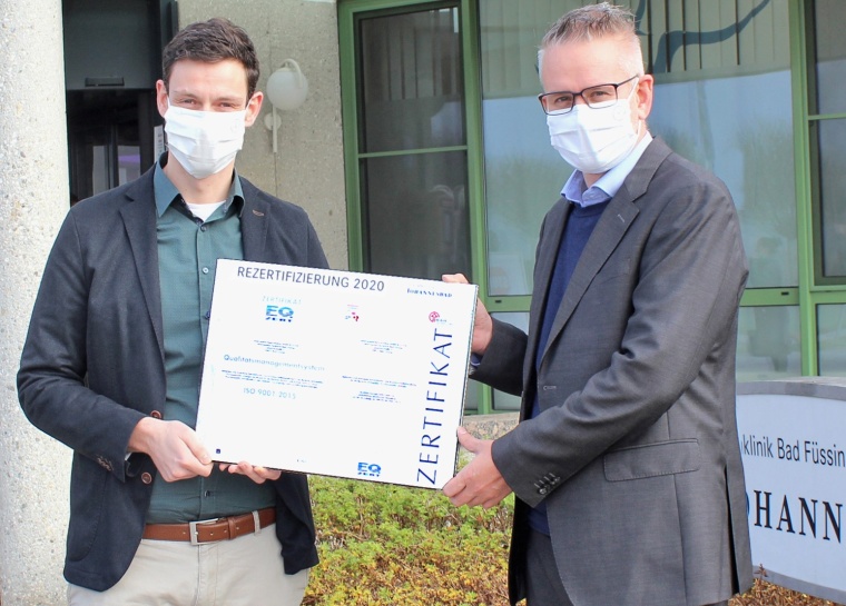 Re-Zertifizierung: Karl Lindorfer (l.) und Karsten Fuchs (r.)