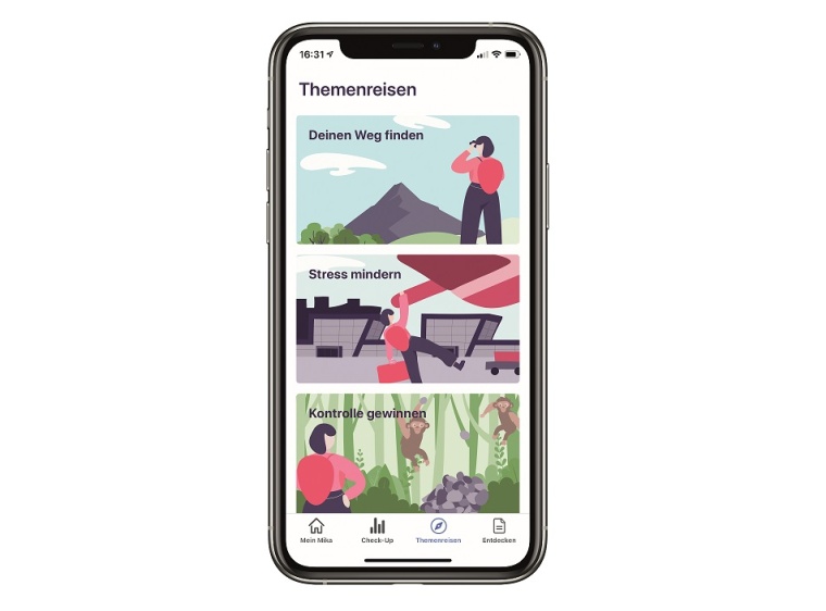 Screenshot der MIKA-App