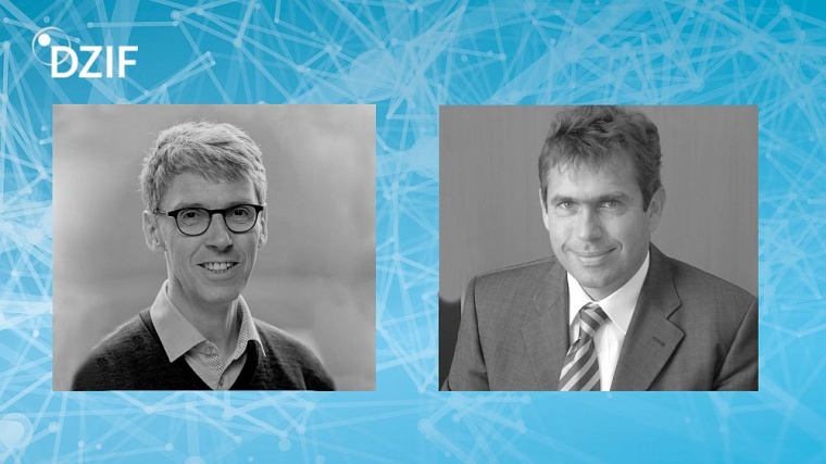 Die Preisträger: Stephan Becker und Gerd Sutter. Foto: Rolf K. Wegst und LMU...