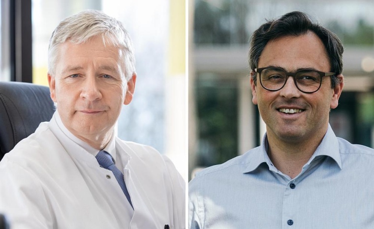 Professor Gernot Marx (links) und Professor Christian Karagiannidis. Foto:...