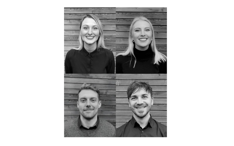 (von links oben): Lena Frommer, Anna Frommer, Lucas Jacobs und Dr. Jan-David...