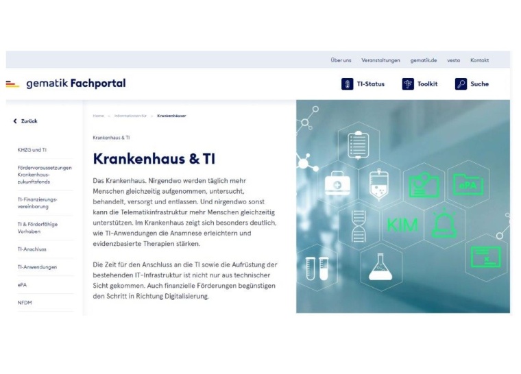 Neues Fachportal der Gematik