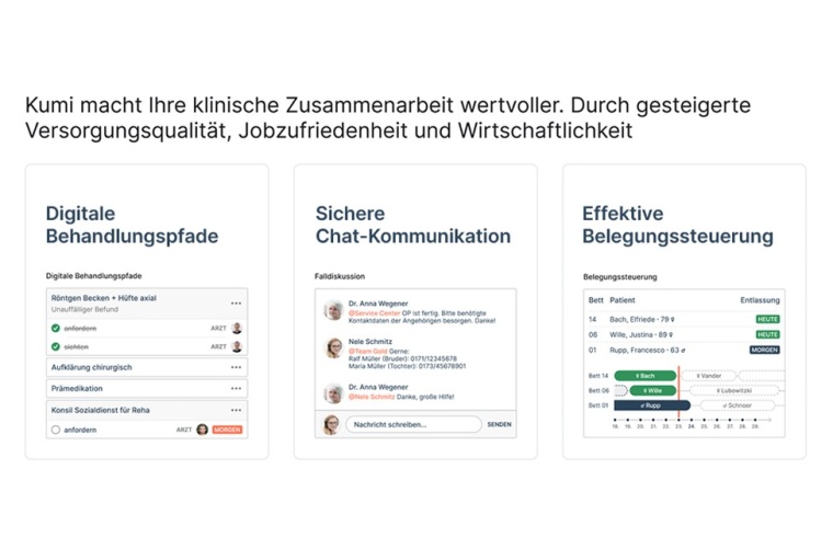 Kumi macht Ihre klinische Zusammenarbeit wertvoller. Durch gesteigerte...