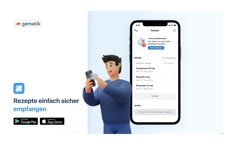Neue E-Rezept-App der Gematik steht ab Juli bereit Foto: gematik