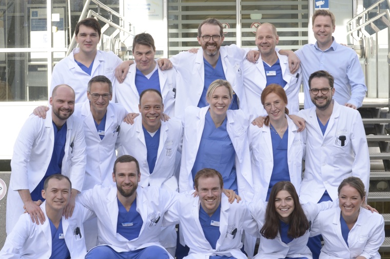 Das Ärzteteam der Klinik für Urologie (das Foto entstand vor der...