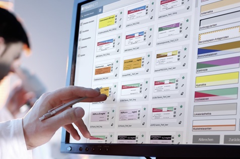 Software mit mehr als 500 standardisierten Spritzenetiketten gemäß DIVI/DGAI...