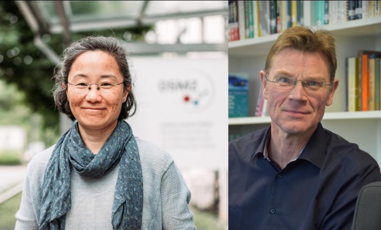 Dr. Claudia Pommerenke und Dr. Cord Uphoff. Foto: Leibniz-Institut DSMZ