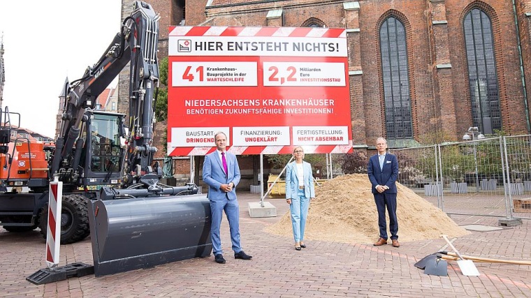 An der Marktkirche in Hannover wurde die Bevölkerung mit einer brachliegenden...