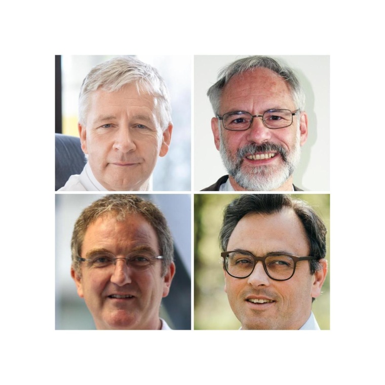 Im Uhrzeigersinn von links oben: Prof. Marx, Prof. Schuppert, Prof....