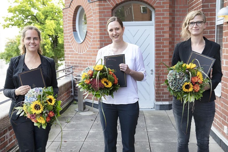 Die Preisträgerinnen 2021 der Dorothea-Erxleben-Forscherinnenpreise (v.l.):...