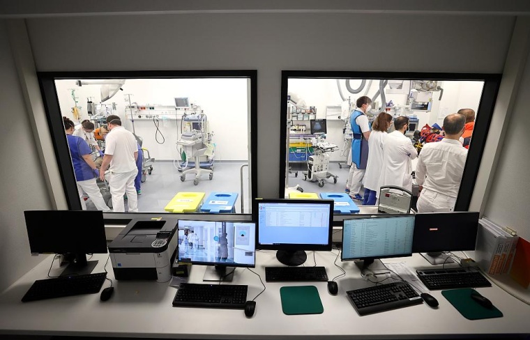Schockräume in der Zentralen Notaufnahme des Klinikums Darmstadt. Foto:...