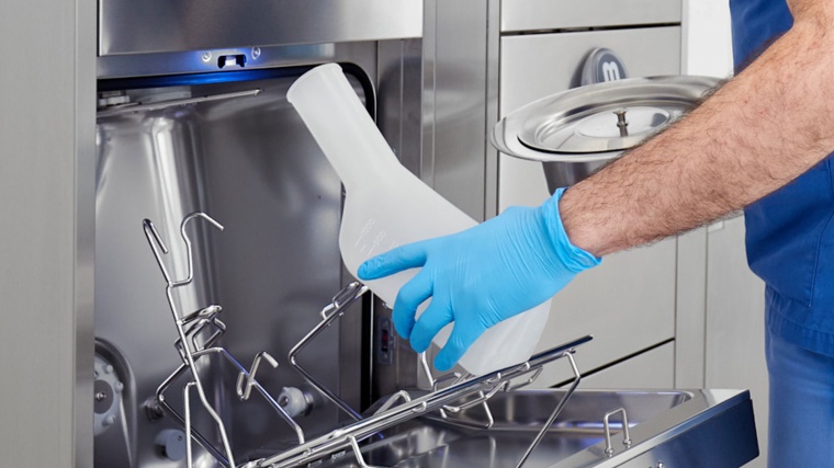 Meiko TopLine wählt automatisch das richtige Programm aus, je nachdem ob eine...