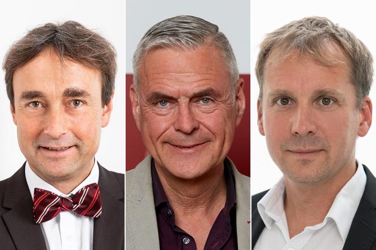 (v.l.n.r.) Professoren Marckmann, Janssens und Schildmann. Fotos: (v.l.n.r.):...