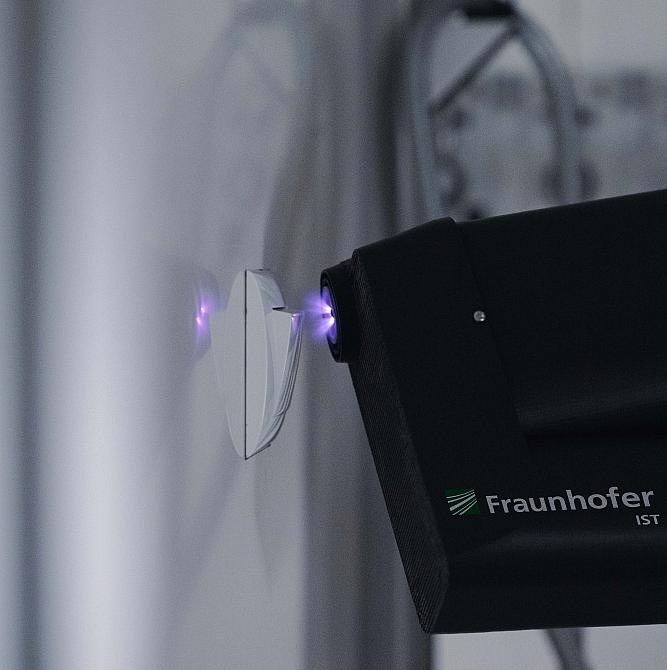 Modulare Plasmaquelle zur Reinigung und Desinfektion von Oberflächen. ©...