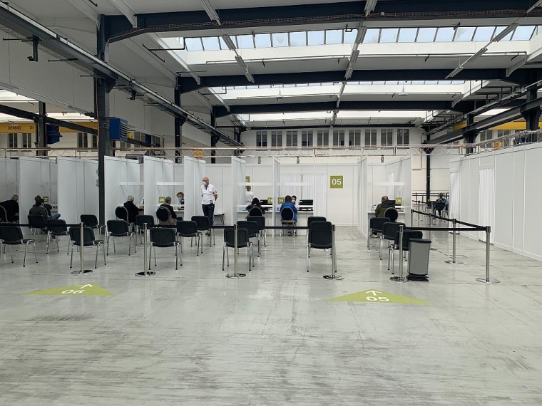 Computersimulationen ermöglichen es, die Abläufe in Covid-19-Impfzentren...