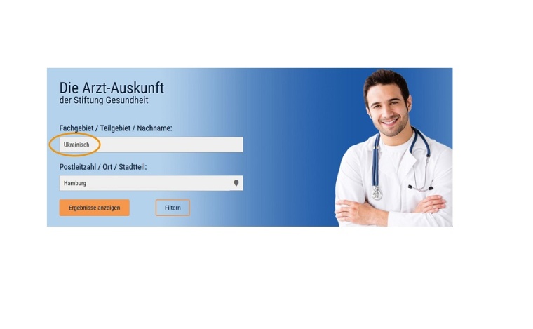 So funktioniert es: „Ukrainisch“ oder „Russisch“ in das Suchfeld für...