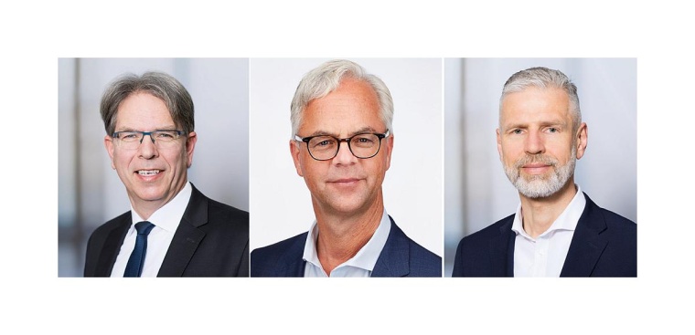 Jochen Bocklet, Dr. Nicolai Kranz und Dr. Andreas Tiete (v. l.) © Klinikum...
