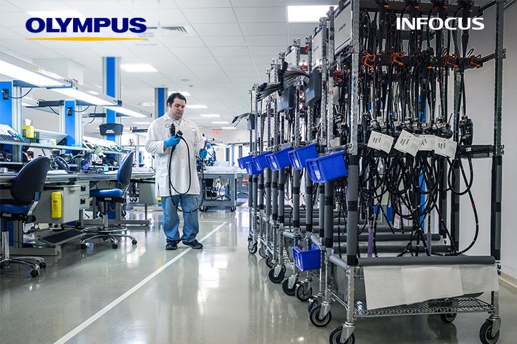 Ein „typisches“ Olympus Reparaturzentrum