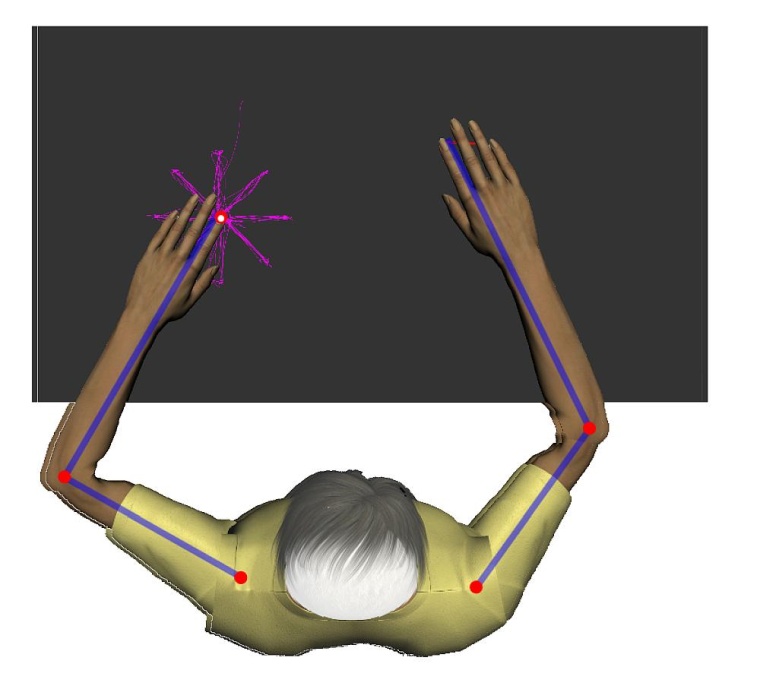 Während die Patienten mit den virtuellen Objekten interagierten, wurde über...